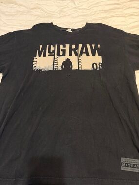 Alstyle Black T-Shirt with Red Logo Tag